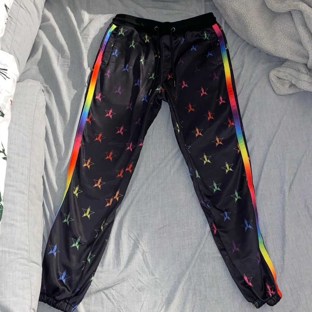 Rainbow Jeffree Star Logo Track Pants